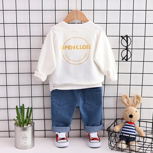 Boys spring and autumn suit two-piece set